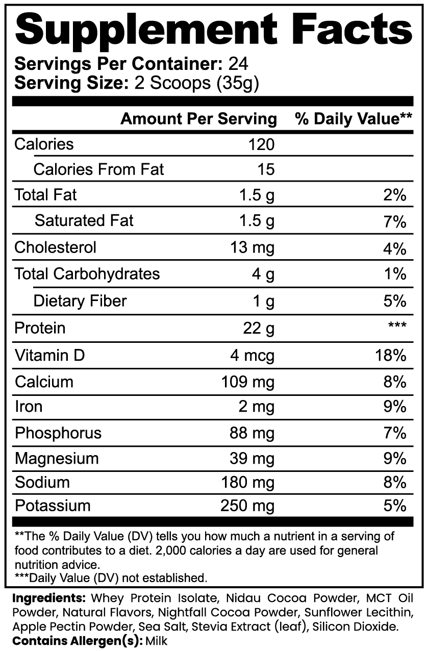 UNI-VERSAL 100% Whey Protein Isolate (Chocolate)